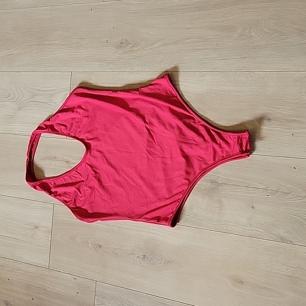 Large red bodysuit